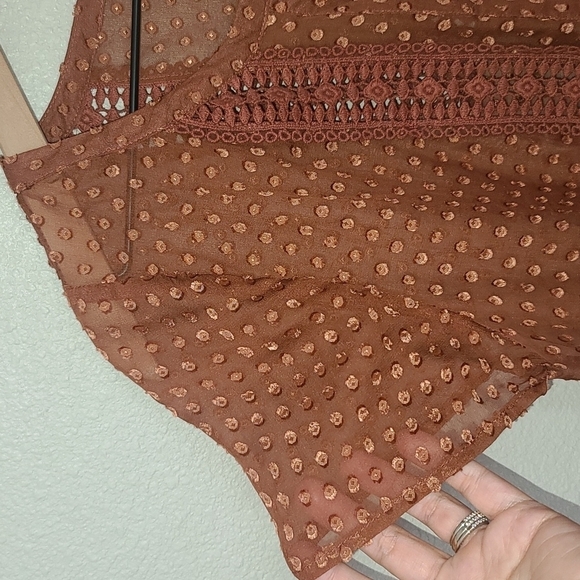 Meadow Rue from Anthro Silk Grasslands Polka Dot Top - Picture 6 of 11